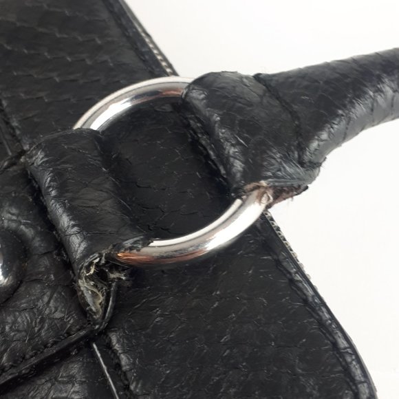 Guess Los Angeles faux reptile print leather handbag - Picture 5 of 9